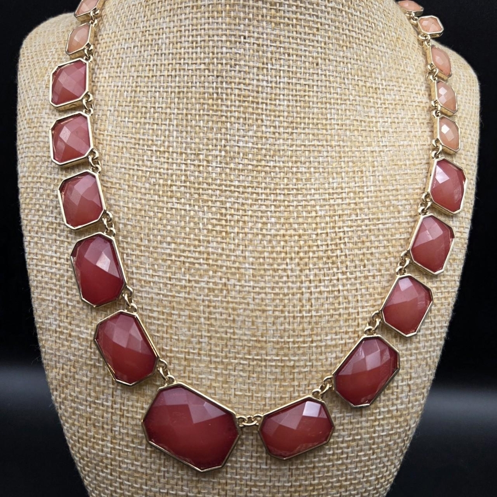 Red and Goldtone Necklace